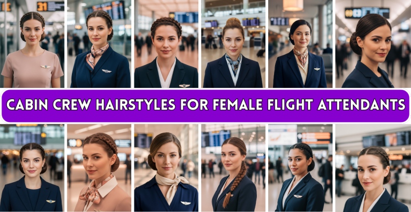 Cabin Crew Hairstyles for Female Flight Attendants