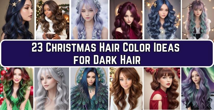 Christmas Hair Color Ideas for Dark Hair