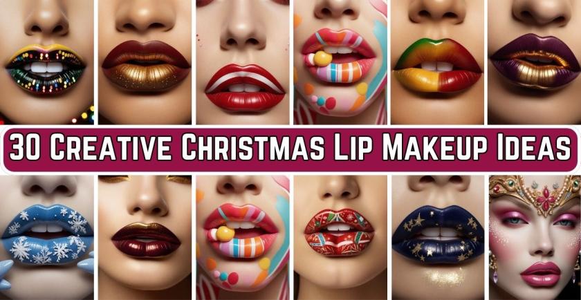 Christmas Lip Makeup Ideas