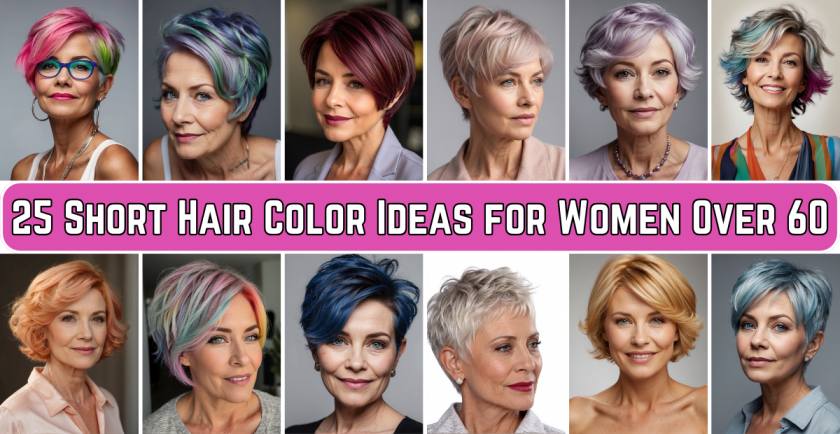 Short Hair Color Ideas for Women Over 60