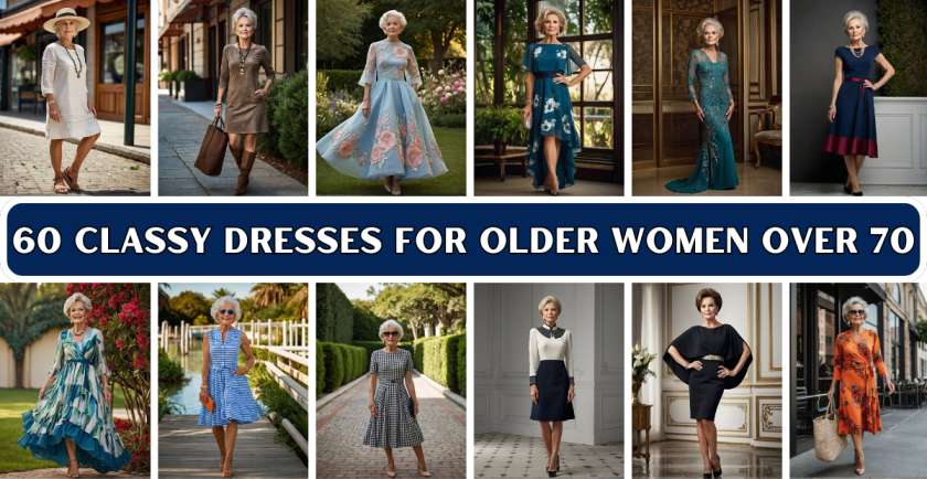 Classy Dresses for Older Women Over 70