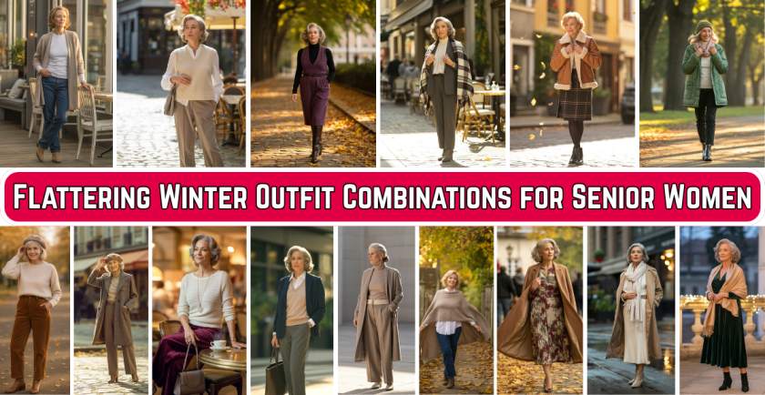 Flattering Winter Outfit Combinations for Senior Women